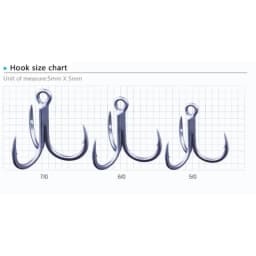 BKK GT-REX 6071-7X-HG Treble Fishing Hook
