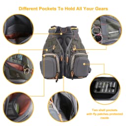 Maximumcatch Fly Fishing Vest With Multifunction Pockets Adjustable Size Fishing Backpack Fishing Bag
