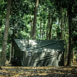 OneTigris TEGIMEN Hammock Awning Hot Tent for Camping Travel Waterproof Outdoor Tarp Sunshade Canopy Rain Fly Cover Fit 3 People