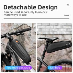 ROCKBROS Bicycle Bag MTB Road Multi Front Bag Frame Bag Triangle Bike Bag Tail Bag Set Daily Large Waterproof Cycling Panniers