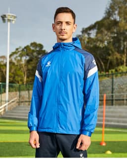 KELME Men's Windbreaker Running Jacket Soccer Kid Hooded Windproof Coat Couple Training Waterproof Jacket Quick Dry 8061WT1005