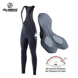 Ykywbike  Women Cycling Bib Pants Spring Coolmax 3D Pad Bike Autumn Tights Mtb Bicycle Ride Trousers 2 Pockets