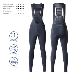 Ykywbike  Women Cycling Bib Pants Spring Coolmax 3D Pad Bike Autumn Tights Mtb Bicycle Ride Trousers 2 Pockets