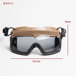 Gray/Transparent Safety Goggles Explosion Proof Lens (3MM Thickness) Tactical FMA Outdoor Helmet Protetive