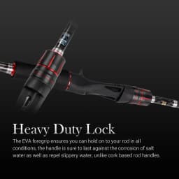 Noeby Spinning Casting Fishing Rod 2.13m 2.29m M MH Power 2 Section Freshwater Rods Lure Weight 7-35g for Bass Fishing Rod