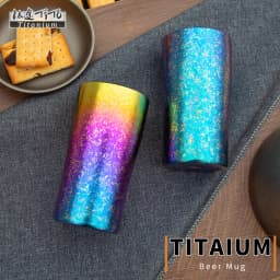 TiTo Titanium 300ml Rainbow Beer Mug Double Wall Coffee Tea Wine Milk Tumbler Portable Travel Water Cup Kitchen Drinkware