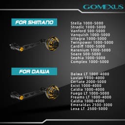 Gomexus 70mm Power Handle For Shimano Stella Stradic Vanford Vanquish Daiwa BG MQ Certate Luvias Spinning Fishing Reels LMY-A38