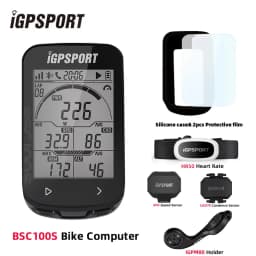 IGPSPORT BCS100S Bike Computer BLE ANT+ 2.6 Inch IPX7 Type-C 40H Battery Life Auto Backlight GNSS Stopwatch IGS Bicycle Computer