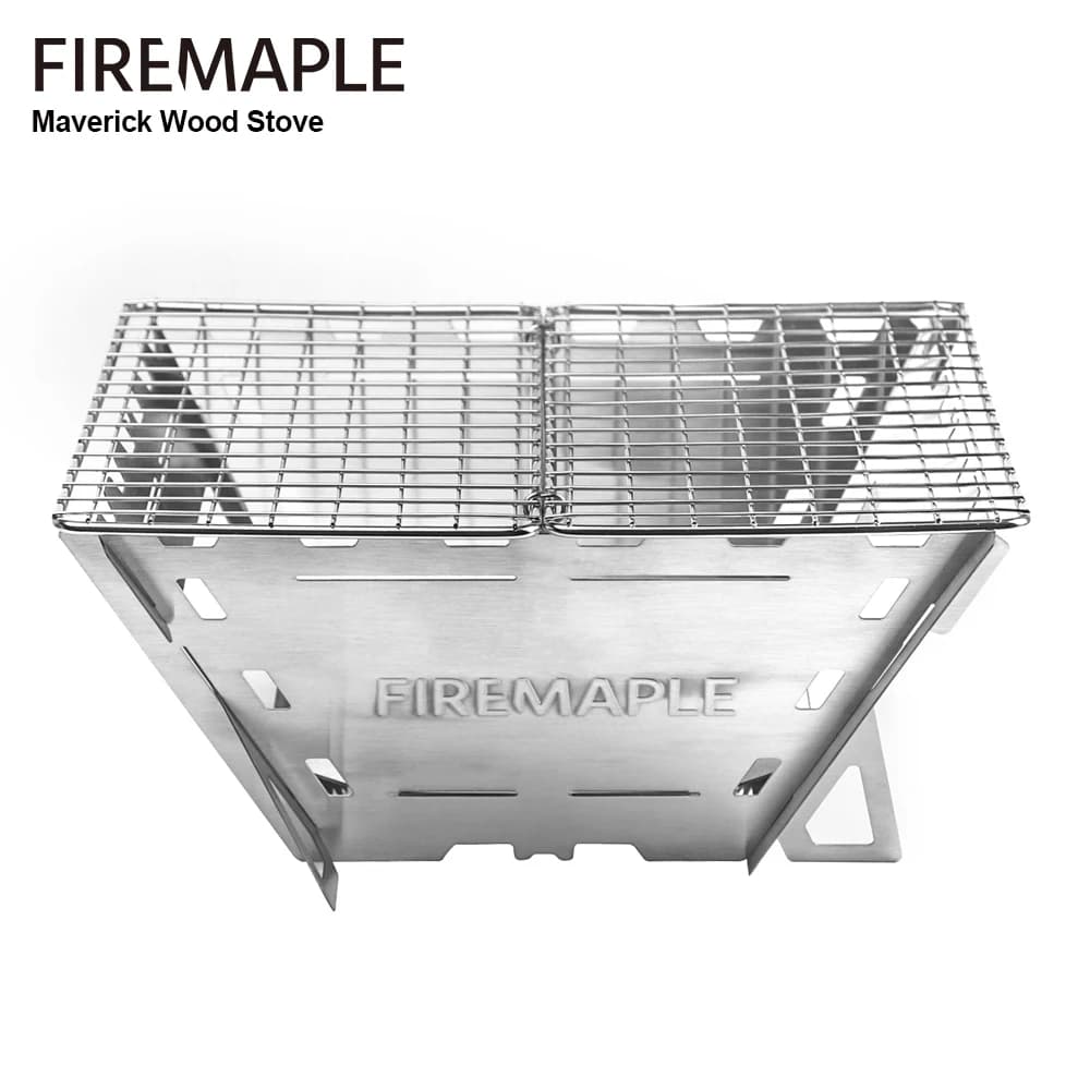 Fire Maple Camping Wood Stove Stainless Outdoor Portable Folding Wood Burning Stoves for Backpacking Picnic Hiking