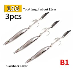 PD Fishing Gear Iron Plate Road Runner Bait Set Sea Fishing Long Casting Sequins Shore Casting s-Bait Fish Floating Down