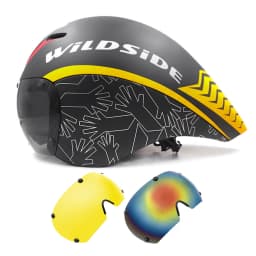 TT Cycling Helmet Lens Goggles Triathlon Tri Aero Road Bike Helmet Timetrial Race Bicycle Helmet Men Casco Ciclismo Accessories