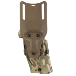 Tactical 63DO Pistol Holster for Glock 17/19 Compatible X300/X300U Lights Holster Quick Lock System QLS Mount Adapter Leg Shroud