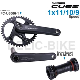 SHIMANO Groupset CUES U6000 CRANKSET FC-U6000-1 and Bottom Bracket BB-MT500-PA BB-MT501 Original Parts