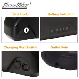 48V Battery box 52V Battery Case 36V Battery Housing Polly DP-7 Down Tube Downtube 10S 7P 13S 6P 14S 5P Max Load 70 21700 cells
