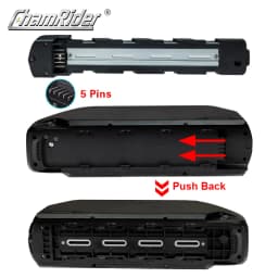 48V Battery box 52V Battery Case 36V Battery Housing Polly DP-7 Down Tube Downtube 10S 7P 13S 6P 14S 5P Max Load 70 21700 cells