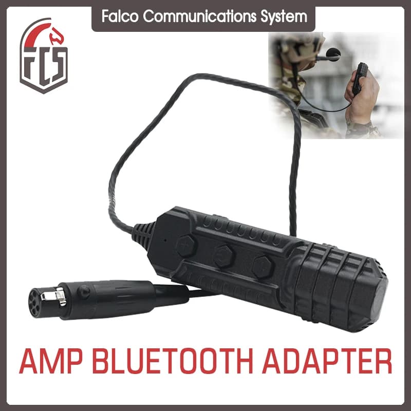 FCS-TACTICAL New Generation AMP Tactical Headset Buletooth Wrieless AUX Adapter with Stereo Sound