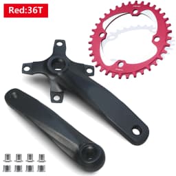 152/165/170mm Bicycle Square Hole Crankset 104BCD 30/32T/34T/36T/38T/40T/42T Narrow Wide Chainwheel Sprocket MTB Bike Crank Arms