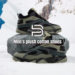 Baasploa Winter Men Leather Sneakers Casual Fashion Waterproof Sport Shoes For Man Plush Warm Male Sneakers Non-Slip Outdoor
