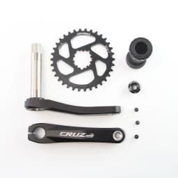 CRUZbike MTB Mountain Bike Kid's Bicycle Crankset Crank 155/160/165/170/175mm Aluminum Alloy with Chainring 30/32/34/36/38T