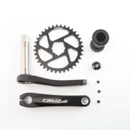 CRUZbike MTB Mountain Bike Kid's Bicycle Crankset Crank 155/160/165/170/175mm Aluminum Alloy with Chainring 30/32/34/36/38T
