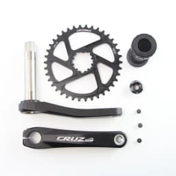 CRUZbike MTB Mountain Bike Kid's Bicycle Crankset Crank 155/160/165/170/175mm Aluminum Alloy with Chainring 30/32/34/36/38T