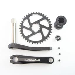 CRUZbike MTB Mountain Bike Kid's Bicycle Crankset Crank 155/160/165/170/175mm Aluminum Alloy with Chainring 30/32/34/36/38T