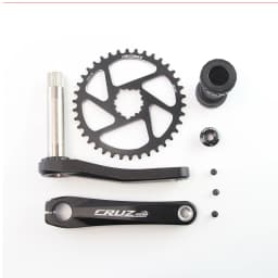 CRUZbike MTB Mountain Bike Kid's Bicycle Crankset Crank 155/160/165/170/175mm Aluminum Alloy with Chainring 30/32/34/36/38T