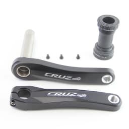 CRUZbike MTB Mountain Bike Kid's Bicycle Crankset Crank 155/160/165/170/175mm Aluminum Alloy with Chainring 30/32/34/36/38T