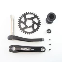 CRUZbike MTB Mountain Bike Kid's Bicycle Crankset Crank 155/160/165/170/175mm Aluminum Alloy with Chainring 30/32/34/36/38T