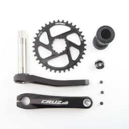CRUZbike MTB Mountain Bike Kid's Bicycle Crankset Crank 155/160/165/170/175mm Aluminum Alloy with Chainring 30/32/34/36/38T