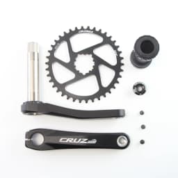 CRUZbike MTB Mountain Bike Kid's Bicycle Crankset Crank 155/160/165/170/175mm Aluminum Alloy with Chainring 30/32/34/36/38T