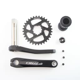 CRUZbike MTB Mountain Bike Kid's Bicycle Crankset Crank 155/160/165/170/175mm Aluminum Alloy with Chainring 30/32/34/36/38T