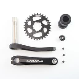 CRUZbike MTB Mountain Bike Kid's Bicycle Crankset Crank 155/160/165/170/175mm Aluminum Alloy with Chainring 30/32/34/36/38T