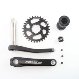 CRUZbike MTB Mountain Bike Kid's Bicycle Crankset Crank 155/160/165/170/175mm Aluminum Alloy with Chainring 30/32/34/36/38T