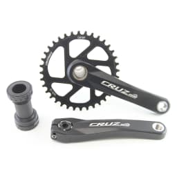 CRUZbike MTB Mountain Bike Kid's Bicycle Crankset Crank 155/160/165/170/175mm Aluminum Alloy with Chainring 30/32/34/36/38T