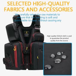 Multi-functional Life Jacket Vest for Outdoor Fishing, a Must-Have for Safety. Multiple Pockets for Storage, Buoyant Materials