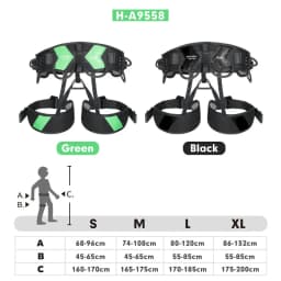 Xinda Outdoor Harness Comfortable Multi-Functional Climbing Half-Body Gale Panther Eagle Safety Belt For High-Altitude Operation