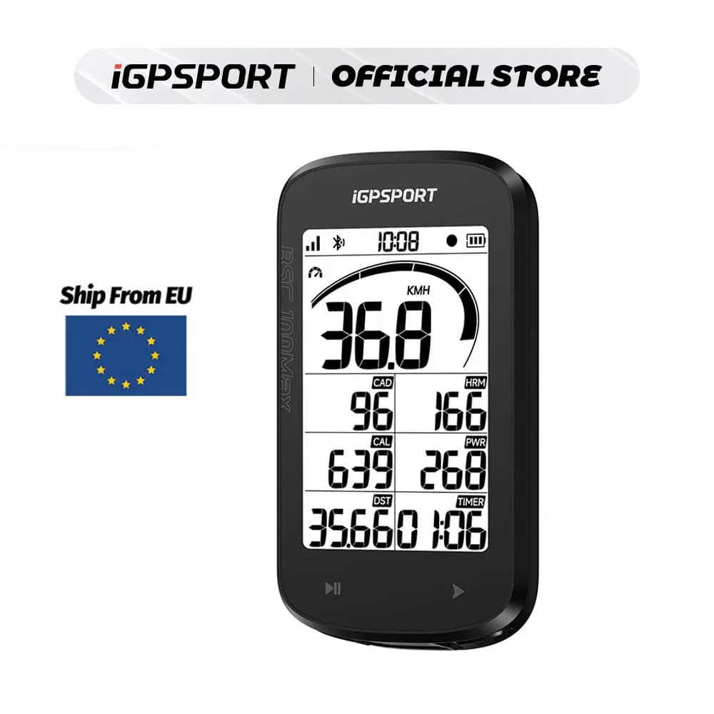 iGPSPORT BSC100Max GPS Bike Computer Bike Speedometer Wireless Odometer 40-Hour Battery Life IPX7 Waterproof Cycling Accessories