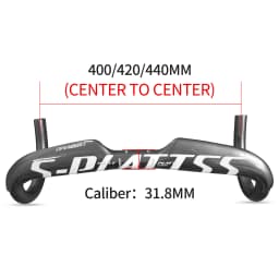 Bike Carbon Road Handlebar 400/420/440mm Glossy Internal Routing Bicycle Handle Bar Bicycle Accessories