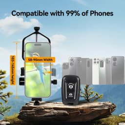 Svbony SV214 Pro 3-Axis Universal Smartphone Adapter 28mm-48mm/44mm-64mm Clamp Range for Telescope or Digiscoping