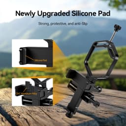Svbony SV214 Pro 3-Axis Universal Smartphone Adapter 28mm-48mm/44mm-64mm Clamp Range for Telescope or Digiscoping
