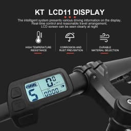KT Ebike Sinewave Controller 36V48V 15A/17A/22A/25A/30A With LCD3 LCD5 LCD11 Display For Electric Bicycle Conversion Kit Parts