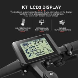 KT Ebike Sinewave Controller 36V48V 15A/17A/22A/25A/30A With LCD3 LCD5 LCD11 Display For Electric Bicycle Conversion Kit Parts