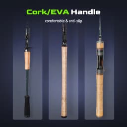 HANDING Magic L Spinning Casting Fishing Rod 1.98-2.44M Fuji O+A Guide Rings 30+24T Carbon Fiber Lure Weight 1.5-40G MF/F Action