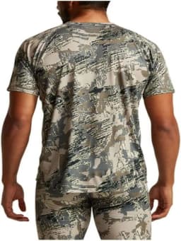 Semmer-Short Sleeve T-Shirt for Men, Lightweight Crew, Quick Dry, Print Camo, Hunting Clothes, Summer
