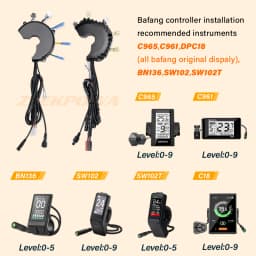 Bafang Mid Drive Motor Replacement Controller for BBS01B BBS02B BBSHD 36V 250W 350W 500W / 48V 500W 750W 1000W / 52V 1000W