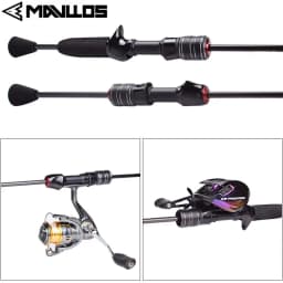 Mavllos Delicacy Light Carbon Bass Spinning Rod Lure 0.6-8g Line 2-6lb Solid UL Tips+L BFS Casting Fishing Rod