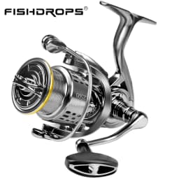 Fishdrops 12+1BB Ultra Lightweight Powerful Fishing Reel, 5.5:1 High Speed Ultra Smooth for Saltwater Fishing Reels