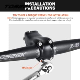 TOSEEK 8 Degrees Mtb Carbon Handlebar Bicycle Handlebar 31.8*600-720/740/760mm Matt Black Handlebars For Bike Accessories