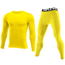 Men Long Sleeve Tracksuits GYM Fitness Tee + Leggings Men's Sport Running Set Yoga Skiing Basketball Football Clothes Suit 96